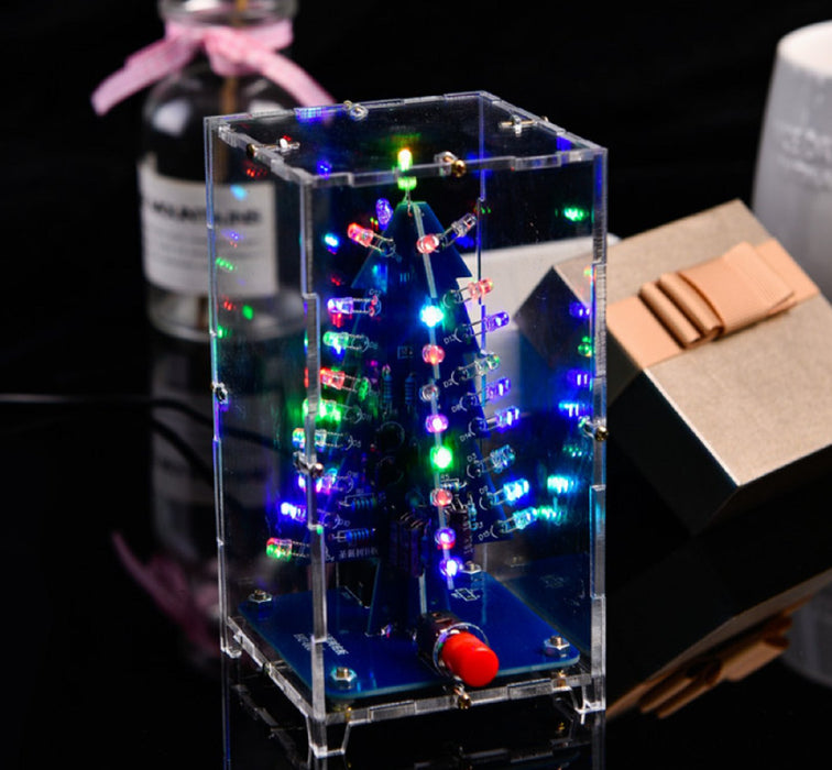 Learn to solder - Christmas Tree with Acrylic case