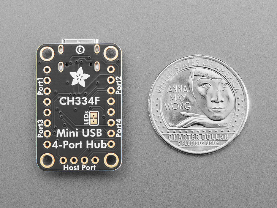 Adafruit CH334F Mini 4-Port USB Hub Breakout