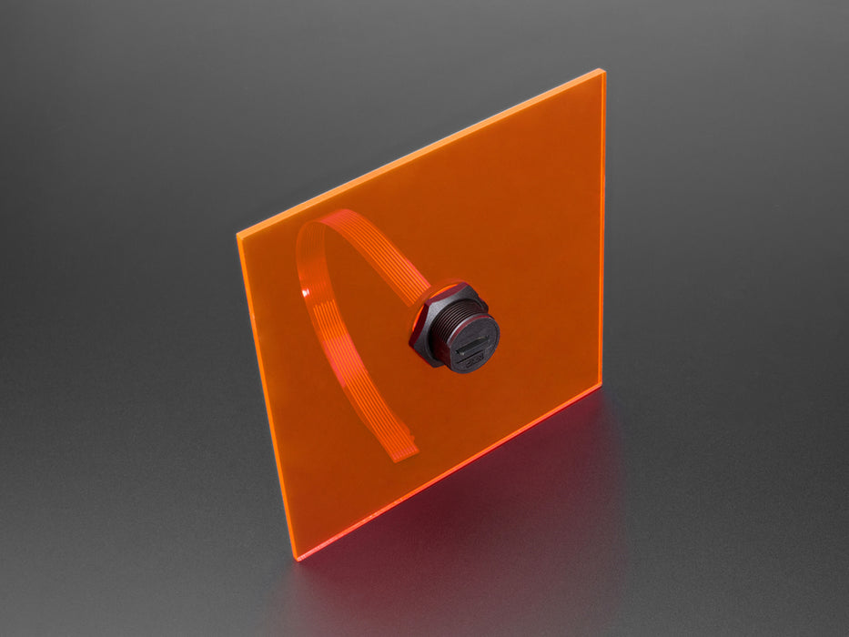 Round Panel Mount Micro SD Card Extender