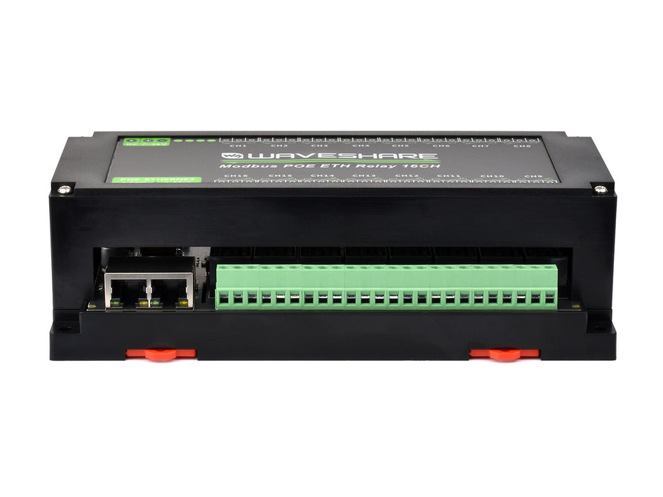 16-Channel Ethernet Relay Module – Modbus, PoE Support, Isolation Protection
