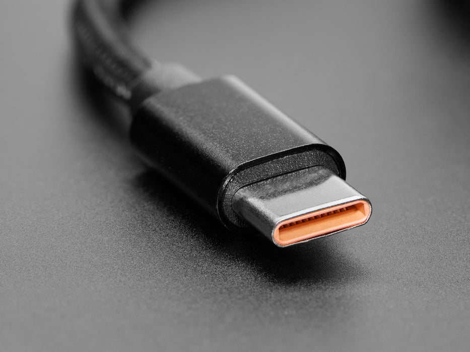 Black Woven USB C to USB A Cable - 2 meters long