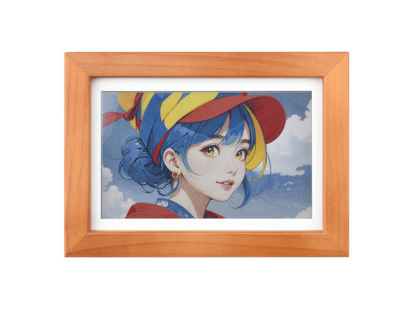 ESP32-S3 PhotoPainter – 7.3" E-Paper Display, Wood Frame, 800x480, with Battery