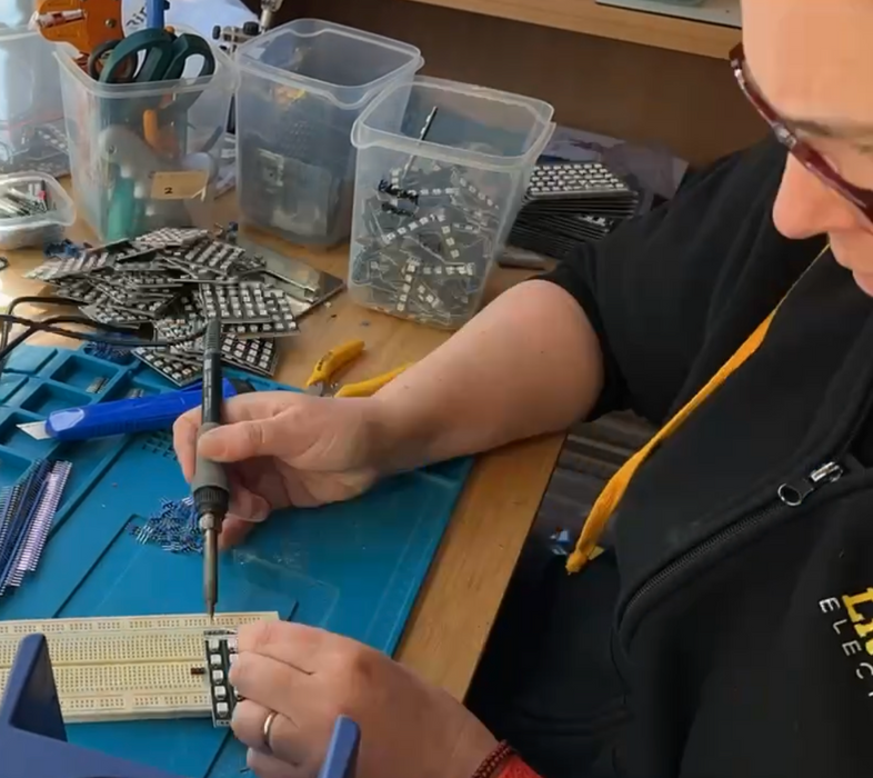 Solder headers on for me