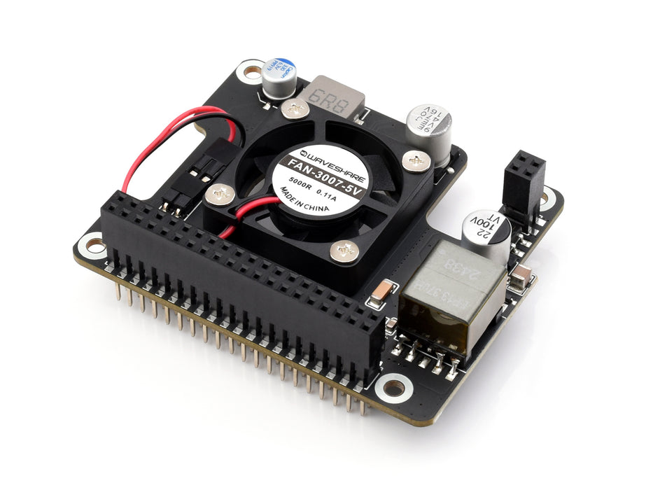 RDK X5 PoE Expansion Board with Fan & Heatsink, 802.3af/at