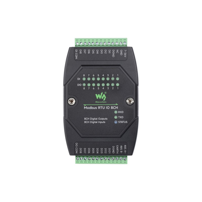 Industrial 8-Channel Digital Input &amp; Output Module (Modbus RTU)