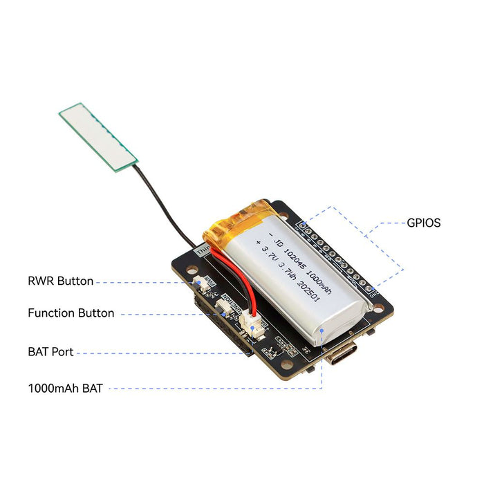 ThinkNode M2 Meshtastic (LoRa) Signal Transceiver Powered By ESP32-S3 With 1.3” OLED Display - no case