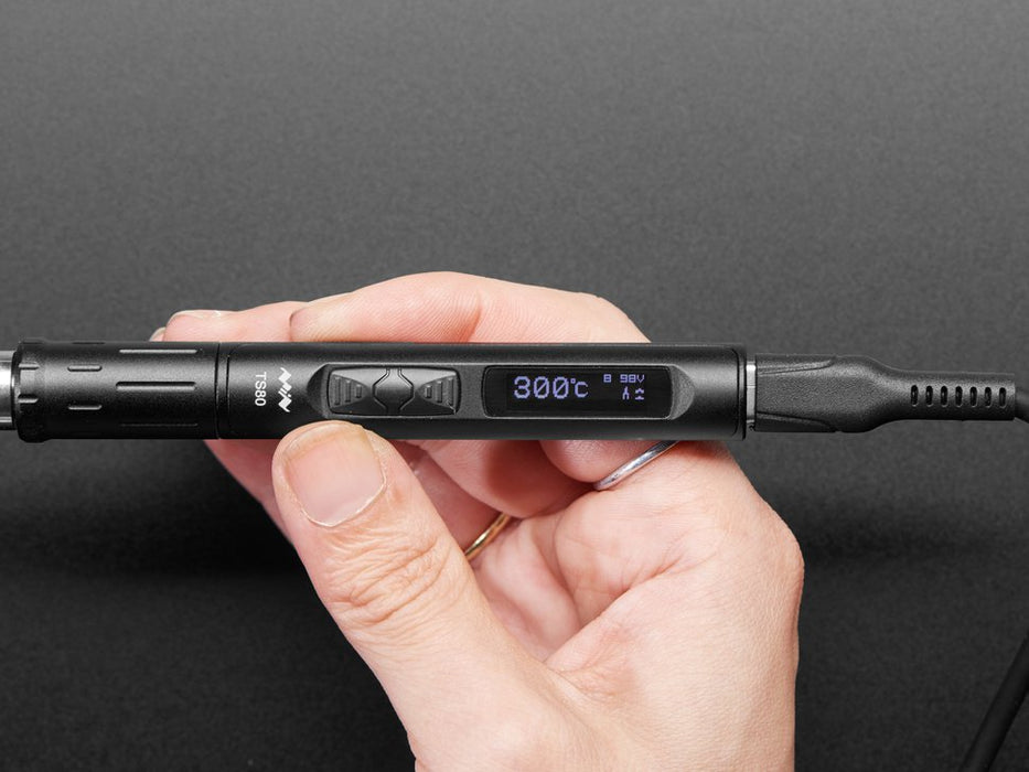 USB C Powered Soldering Iron - Adjustable Temperature Pen-Style - TS80