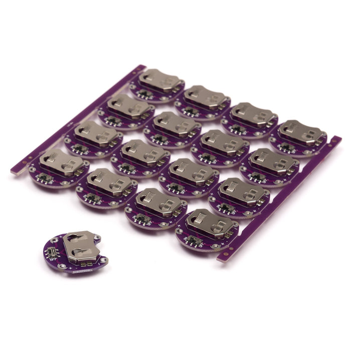 E-Textiles Battery Holder with Switch Bulk x 16