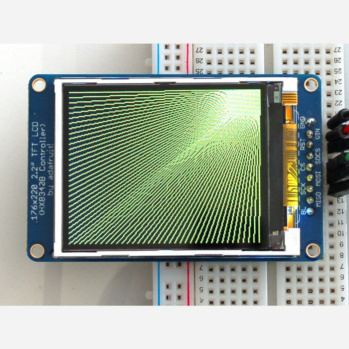 2.2 18-bit color TFT LCD display with microSD card breakout [HX8340BN]