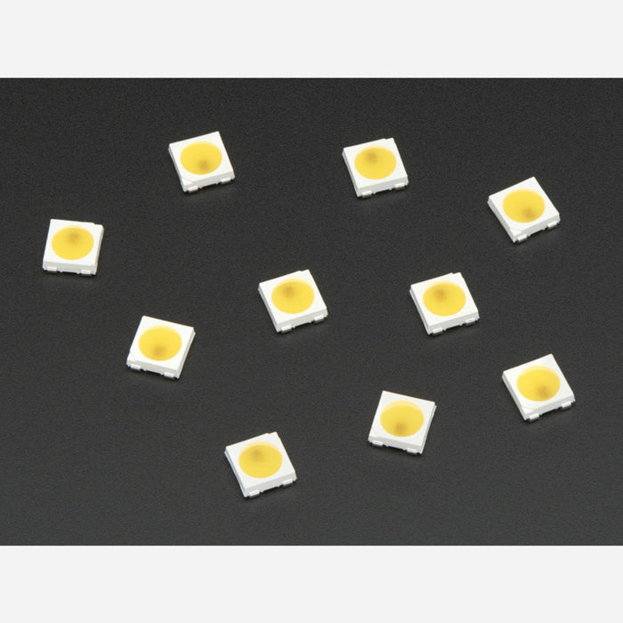 NeoPixel Warm White LED w/ Integrated Driver Chip - 10 Pack [~3000K]