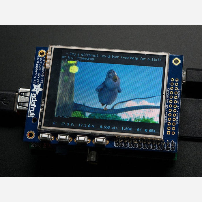 Adafruit PiTFT - 320x240 2.8 TFT+Touchscreen for Raspberry Pi