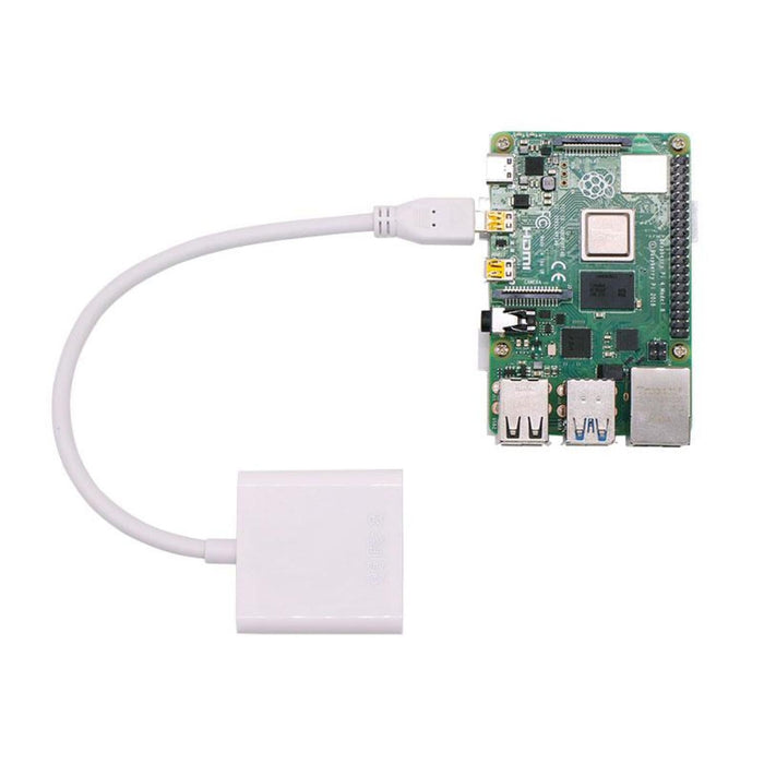 Micro-HDMI to VGA adapt cable for Raspberry Pi 4B
