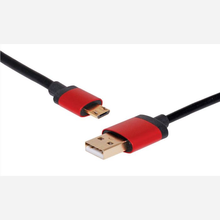 1.5m A Male to Micro B Male USB 2.0 Charging Cable (3A)