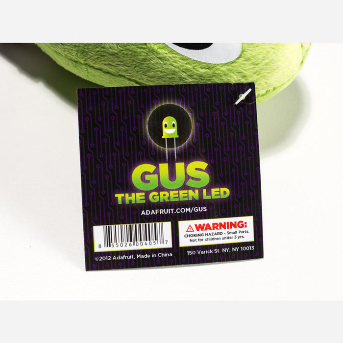 Gus the Green LED - Circuit Playground Plushie