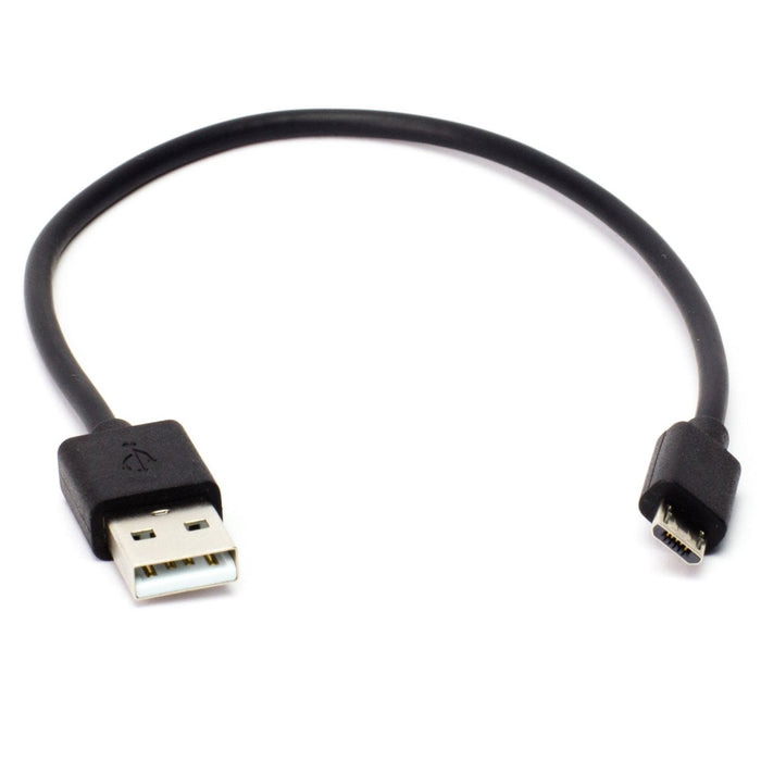 USB A to microB cable - Black - 25cm