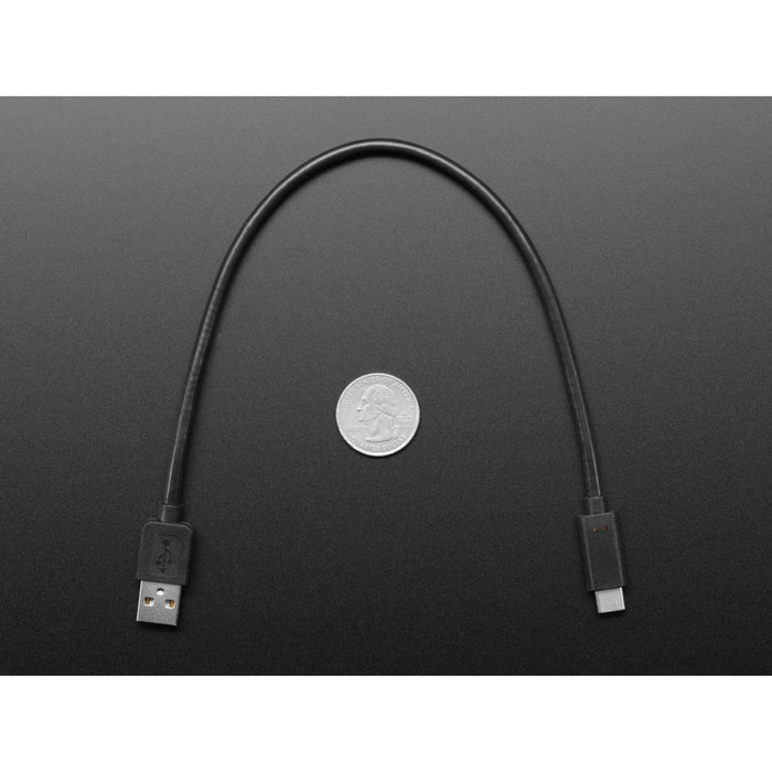 USB Type A to Type C Cable - 1ft - 0.3 meter