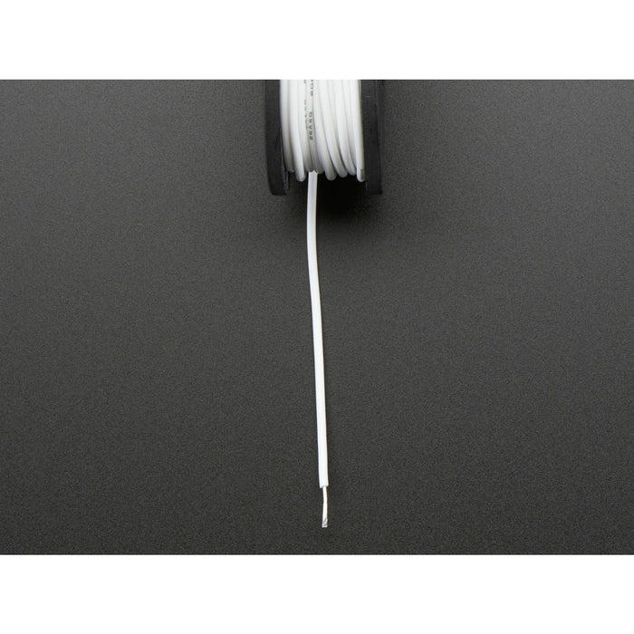 Silicone Cover Stranded-Core Wire - 25ft 26AWG - White
