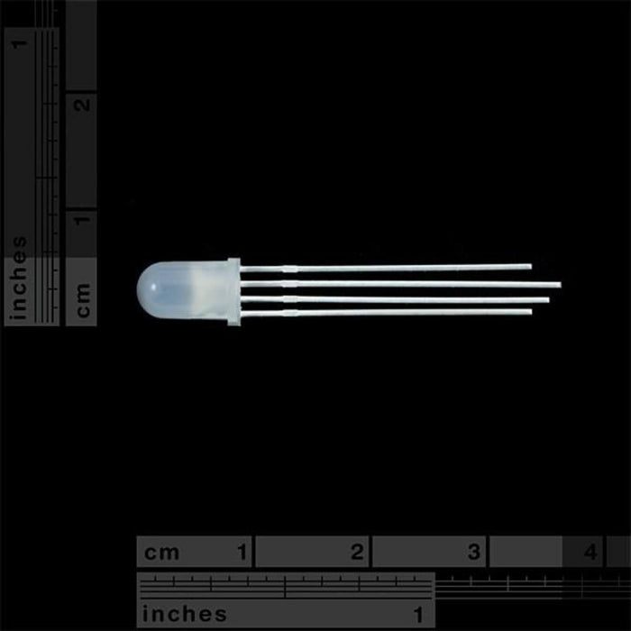 LED - RGB Common Cathode (pack of 5) - Diffused