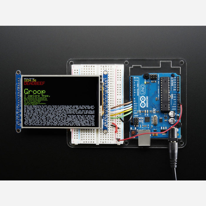 3.5 TFT 320x480 + Touchscreen Breakout Board w/MicroSD Socket [HXD8357D]