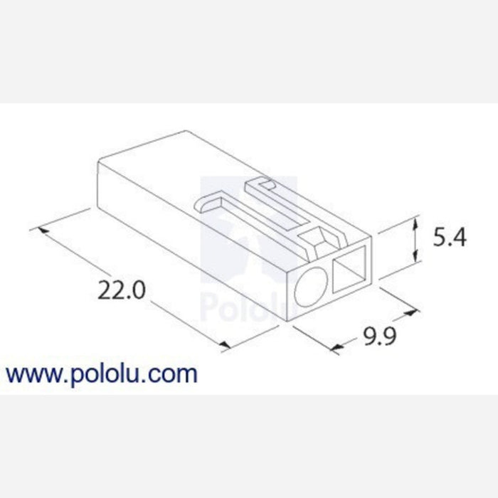 Mini Tamiya Plug with 10cm Leads, Male