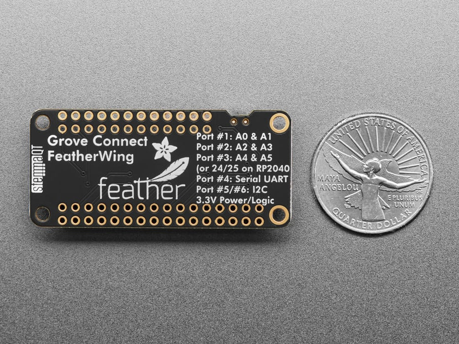 Adafruit Grove and Stemma QT FeatherWing for all Feathers