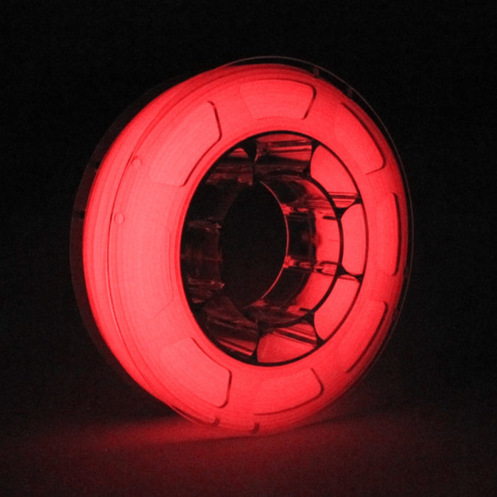PLA Filament 1.75mm, 1Kg Roll - Glow-in-the-dark Red