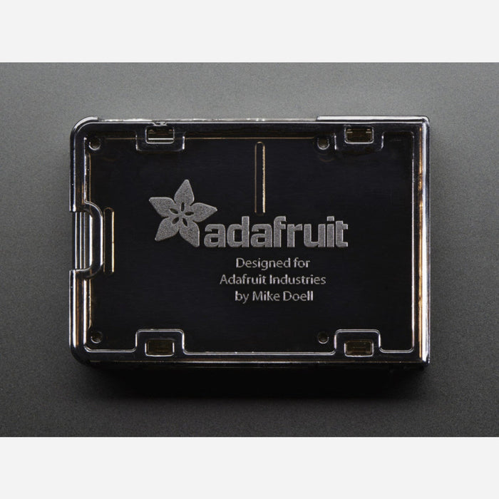 Adafruit Raspberry Pi B+ / Pi 2 / Pi 3 Case - Smoke Base [w/ Clear Top]