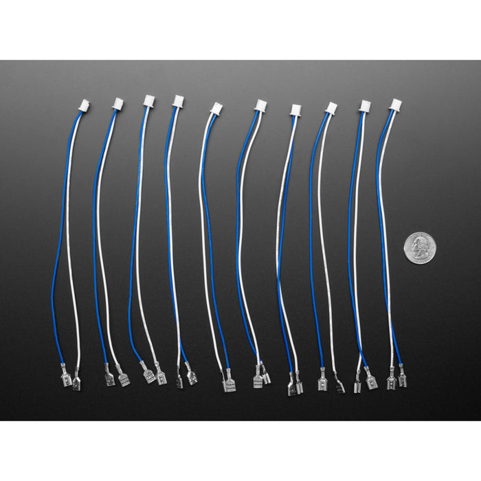Arcade Button and Switch Quick-Connect Wires - 0.25 (10-pack)