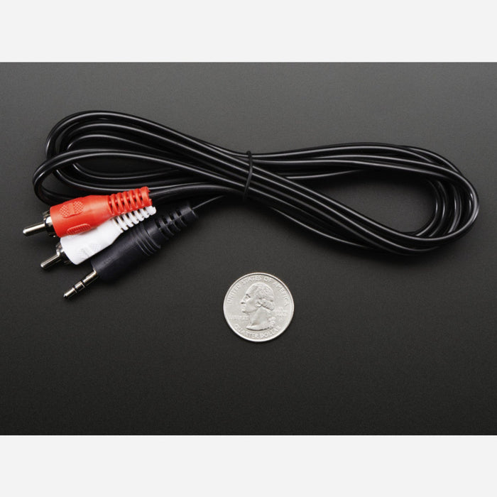 3.5mm Stereo to RCA (Composite Audio) Cable 6 feet