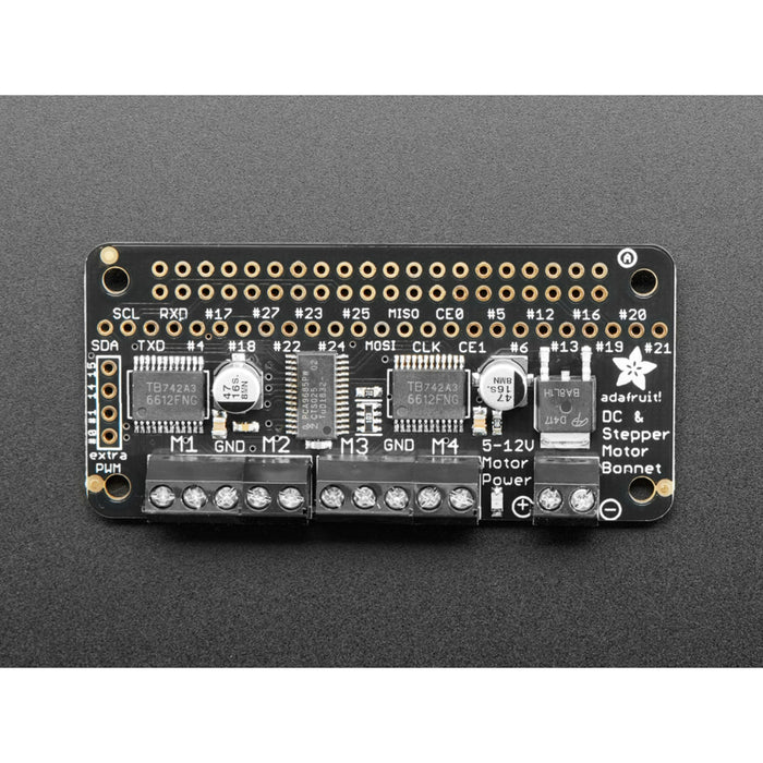 Adafruit DC  Stepper Motor Bonnet for Raspberry Pi