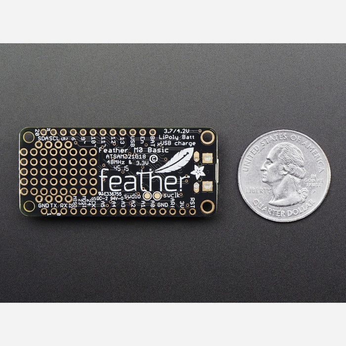 Adafruit Feather M0 Basic Proto - ATSAMD21 Cortex M0