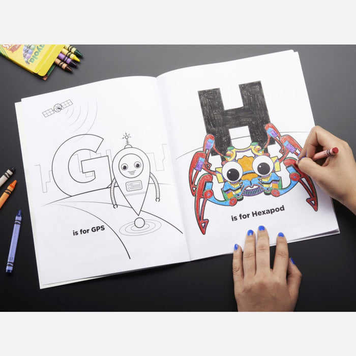 Ladyada's Coloring book - R is for Robots