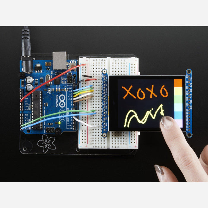2.8 TFT LCD with Cap Touch Breakout Board w/MicroSD Socket