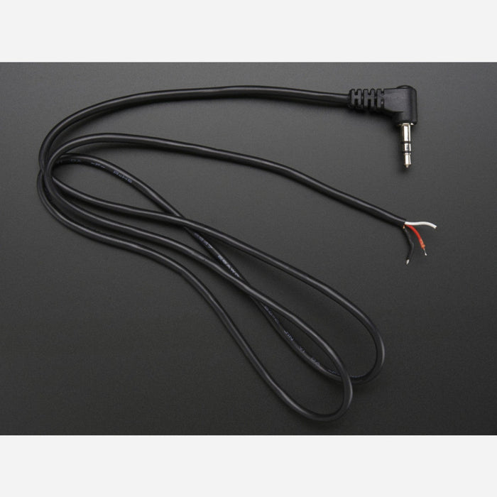 Right-Angle 3.5mm Stereo Plug to Pigtail Cable
