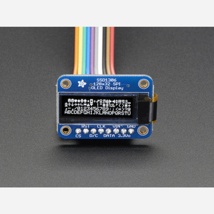 Monochrome 128x32 SPI OLED graphic display