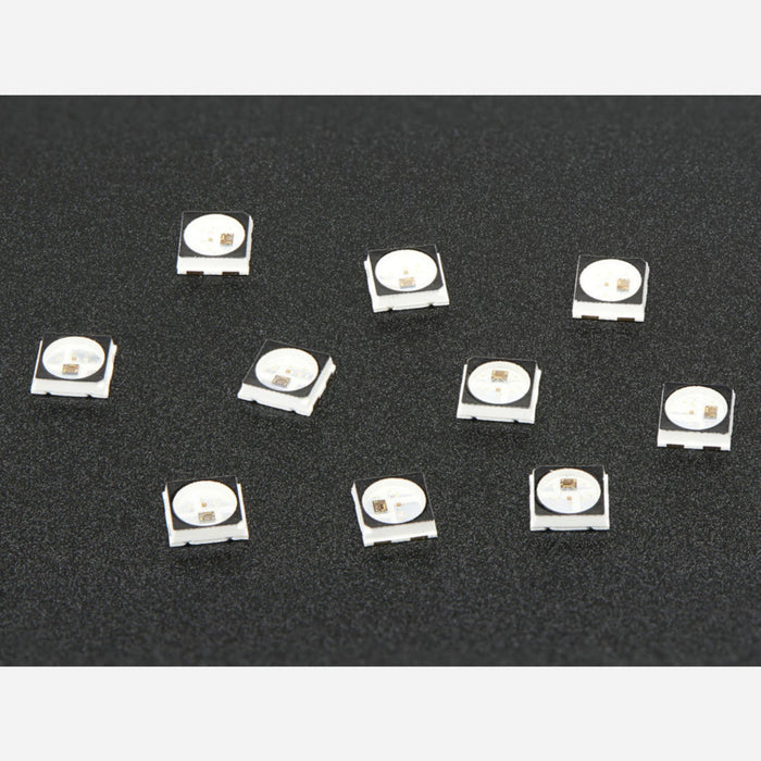 NeoPixel Mini 3535 RGB LEDs w/ Integrated Driver Chip - Black [Pack of 10]