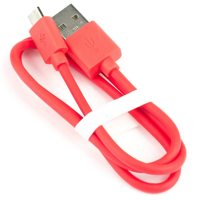 USB A to microB cable - Red - 25cm