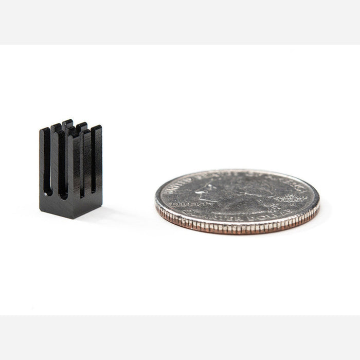 Aluminum SMT Heat Sink - 0.25x0.25 square - 0.5 tall