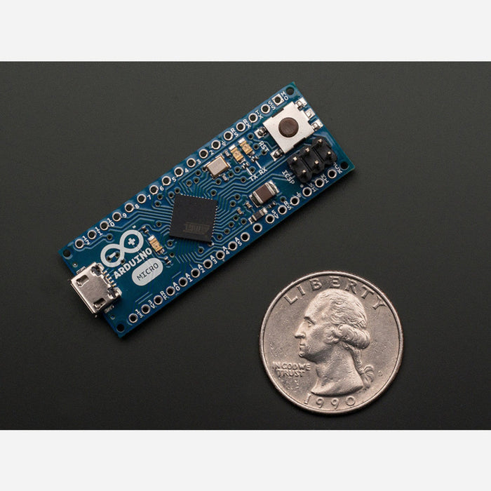 Arduino Micro without Headers - 5V 16MHz ATmega32u4 - Assembled
