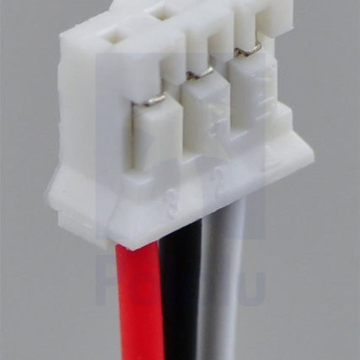 3-Pin Female JST PH-Style Cable (30 cm) with Female Pins for 0.1 Housings