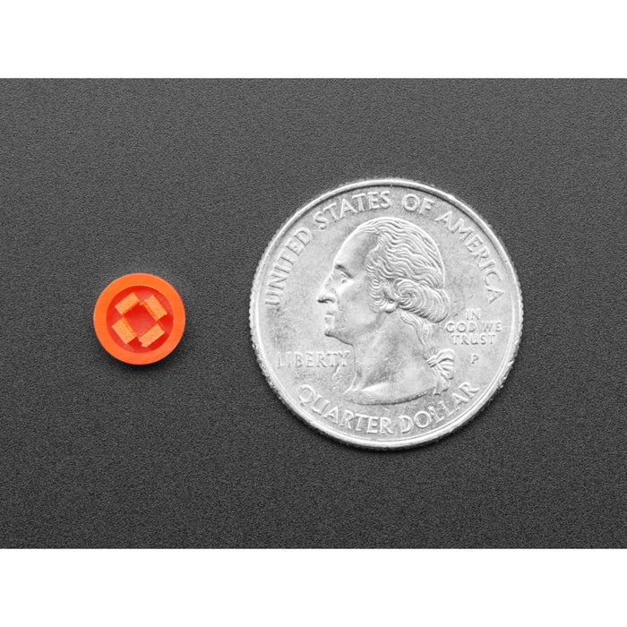 Plastic Button Caps For Square Top (10-pack) - 8mm Diameter