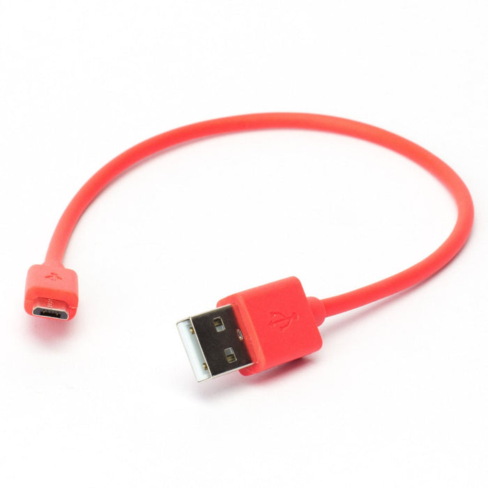 USB A to microB cable - Red - 25cm