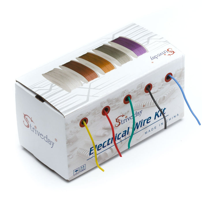 26 AWG silicone wire 5 colour box