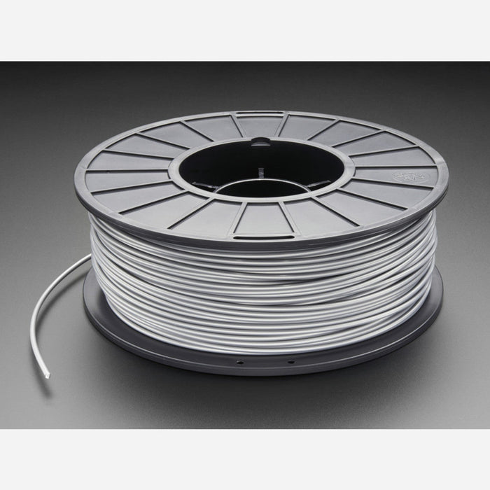 ABS Filament for 3D Printers - 3mm Diameter - Silver - 1KG