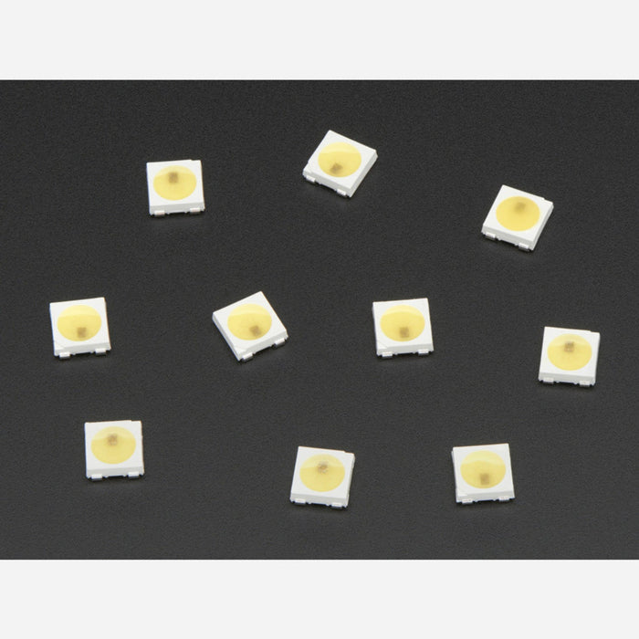 NeoPixel Cool White LED w/ Integrated Driver Chip - 10 Pack [~6000K]