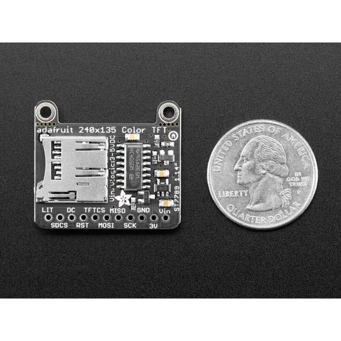 Adafruit 1.14 240x135 Color TFT Display + MicroSD Card Breakout - ST7789