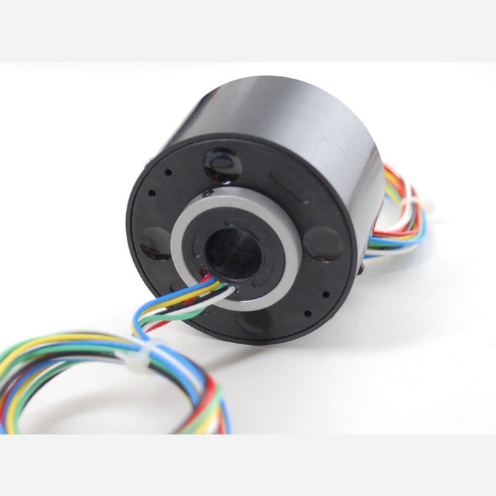 Toroid Slip Ring - 2.1 OD 1/2 ID, 6 wires, max 240V @ 5A