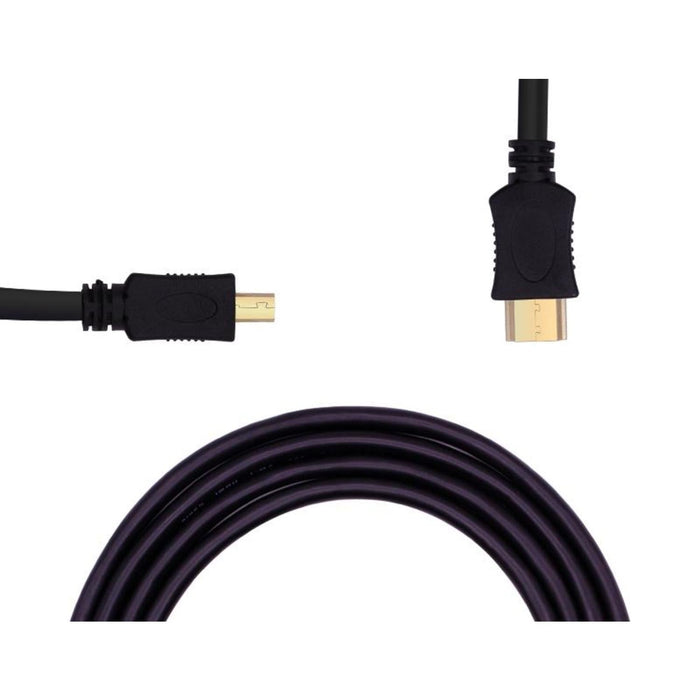 Micro-HDMI to HDMI cable for Raspberry Pi 4B
