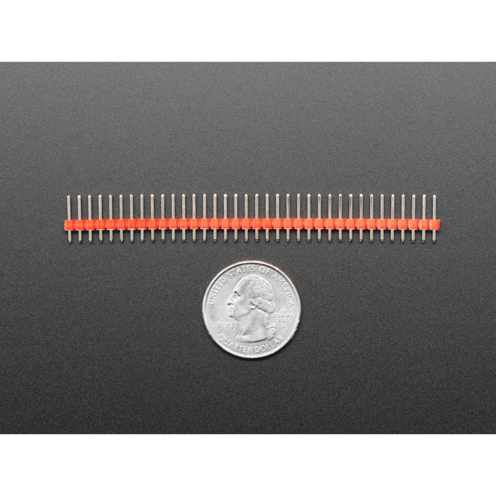 Break-away 0.1 36-pin strip male header - Red - 10 pack