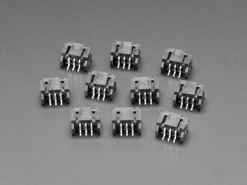 JST PH 2mm 3-pin Horizontal Connector (10-pack)